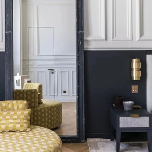 Set kerangka tempat tidur kayu antik mewah langsung dari pabrik untuk Hotel/rumah gaya Turki solusi penyimpanan ruang utama Set kamar tidur - Product Image 4