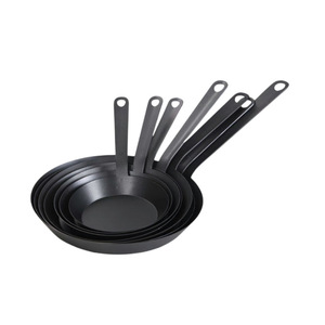 Ronghao 18 cm Đen Carbon thép cảm ứng đã sẵn sàng không dính Frying Pan - Product Image 1