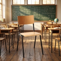 Meubles scolaires très vendus, salle de classe, salle de formation, bureau d'étude en bois et chaises avec tablette d'écriture pour enfants