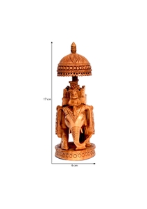 Handcrafted Wooden <b>Elephant</b> Sculpture Traditional Carved Home <b>Decor</b> Indoor Tabletop Ornament Living Room Art Piece - Product Image 2