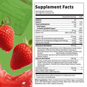 Gummies de potassium et de magnésium en gros pour usines : favorisent l'humeur, la relaxation et soutiennent les os et les muscles avec des suppléments alimentaires - Product Image 6