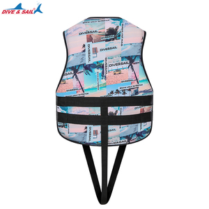 Vêtement de pêche et de natation camouflage, veste de <span class=keywords><strong>flottaison</strong></span> en néoprène, <span class=keywords><strong>gilet</strong></span> de sécurité camouflage pour adulte, <span class=keywords><strong>gilet</strong></span> de sauvetage à flottabilité réglable - Product Image 3