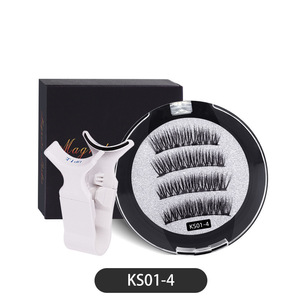 <span class=keywords><strong>Cils</strong></span> à bande complète magnétique quantique pas de <span class=keywords><strong>colle</strong></span> nécessaire <span class=keywords><strong>faux</strong></span> <span class=keywords><strong>cils</strong></span> auto-adhésifs en vison avec aimants - Product Image 3