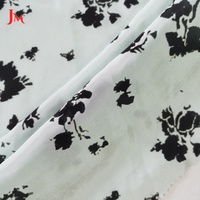 Tissu en viscose imprimé numérique personnalisé à motif floral tissé, populaire, pour vêtements