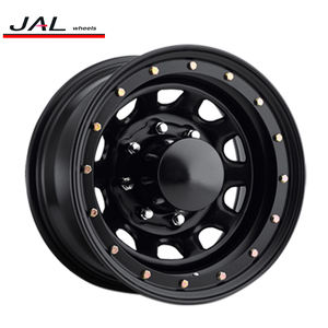 16x8 "D Forma di Imitazione Beadlock Ruota 4X4 6x114.3 + 20 Nero - Product Image 2