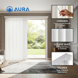 Tende Verticali Manuali Dream Blinds <span class=keywords><strong>per</strong></span> <span class=keywords><strong>Finestre</strong></span>, Coperture Verticali Trasparenti, Tende a Pannello 100% Oscuranti - Product Image 2