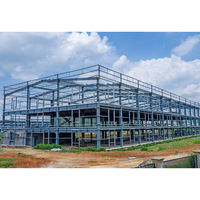 Edificios de Estructura de Acero de Ingeniería Personalizada, Estructura Metálica Resistente, Taller de Producción Industrial Prefabricado de Varios Pisos, Almacén
