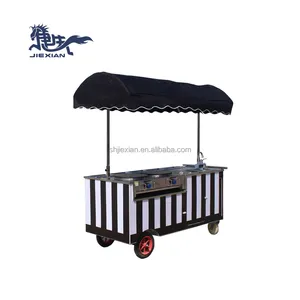 JX-CC180 Australian Designer Crepe Station Cast Ironpos System Food Truck Aluminum Trailer food