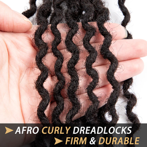 Extensions de dreadlocks permanentes faites à la main BLT 0,4 cm en cheveux brésiliens vierges Remy, ondulées et bouclées, pour hommes/femmes, 8 pouces - Product Image 5