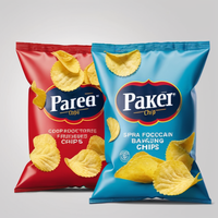 Sacs d'emballage personnalisés en plastique et aluminium pour aliments secs, frites croustillantes, snacks, chips de pommes de terre