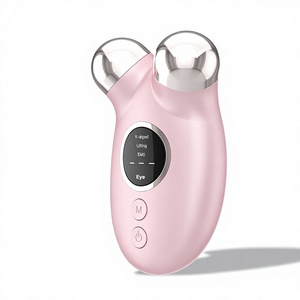 Masseur facial et cervical chauffant à micro-courant EMS, vibration, raffermissement de la peau, appareil de beauté pour usage domestique - Product Image 2