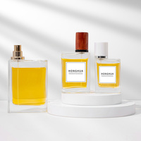 Flacons de parfum en verre rechargeables de luxe 30ml 50ml 100ml avec un élégant emballage cadeau pour la vente en gros