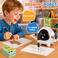 Robot de dessin intelligent pour enfants, ensemble de jouets éducatifs, âge 3-6 ans, matériau ABS, alimenté électriquement, unisexe