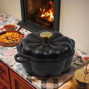 Horno holandés <span class=keywords><strong>de</strong></span> <span class=keywords><strong>hierro</strong></span> fundido <span class=keywords><strong>de</strong></span> calabaza con tapa <span class=keywords><strong>Olla</strong></span> <span class=keywords><strong>de</strong></span> Horno Holandés <span class=keywords><strong>de</strong></span> <span class=keywords><strong>hierro</strong></span> fundido esmaltado <span class=keywords><strong>para</strong></span> <span class=keywords><strong>hornear</strong></span> <span class=keywords><strong>pan</strong></span> - Product Image 5