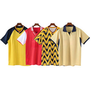 Venta al por mayor Jersey All Team Amarillo Beige Camiseta Fútbol Jersey Barato Retro Fútbol Jersey - Product Image 6