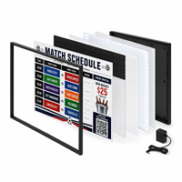 Tableau d'affichage LED magnétique personnalisé pour l'horaire des matchs de football, idéal pour les bars sportifs, les zones de supporters, les pubs et les tournois de football
