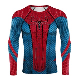 XIANGYU Maglietta a Compressione a Maniche Lunghe con Stampa 3D Ragno, Costume Cosplay da <span class=keywords><strong>Uomo</strong></span>, T-Shirt per Allenamento Atletico, Asciugatura Rapida, Fitness - Product Image 4