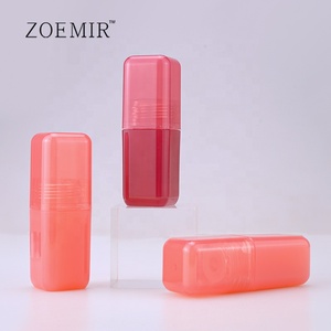 Rossetto di plastica vuoto quadrato senza Lusterless, Logo personalizzabile, contenitore rossetto facile da trasportare - Product Image 3