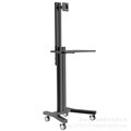 <span class=keywords><strong>Chariot</strong></span> mobile pour écran d'ordinateur de table ronde pour médecin, support en acier pour écrans de 10 à 24,1 pouces, livraison directe - Product Image 6