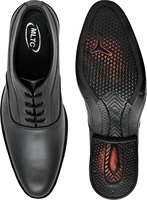Chaussures noires en cuir véritable à enfiler pour hommes – Décontractées, habillées, coupe classique, légères, confortables, séchage rapide, pour le bureau et le quotidien