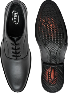 Chaussures noires en cuir véritable à enfiler pour hommes – Décontractées, habillées, coupe classique, légères, confortables, séchage rapide, pour le bureau et le quotidien - Product Image 6