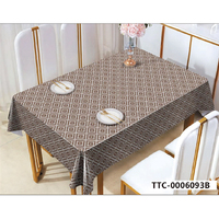 Nappe de table en PVC moderne, imprimée, durable, résistante à la chaleur, imperméable, anti-taches, écologique, facile à nettoyer, pour la maison et les fêtes
