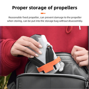 Para DJI Mini <span class=keywords><strong>3</strong></span>/Mini <span class=keywords><strong>3</strong></span> Pro Alça Protetora de Silicone Estabilizadores de Hélice Suporte de Pás Fixas Acessórios de Drone - Product Image 4