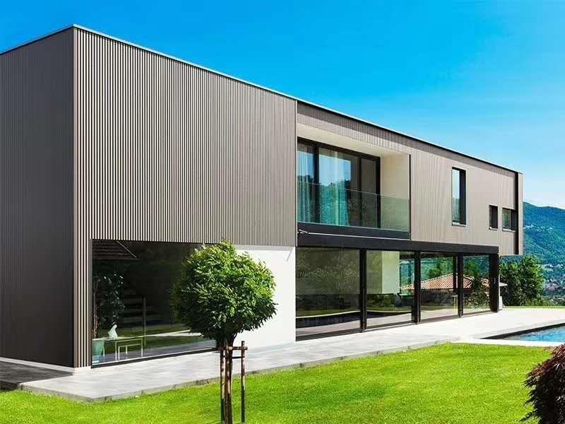 Multiple Colors HDPE 219x26mm WPC Wall Cladding Exterior Decoration Material