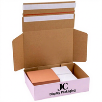 Boîte d'expédition en carton ondulé personnalisée avec logo, bande de déchirement imprimée, auto-adhésive, pour cadeaux, provenant de Chine
