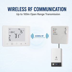 HYSEN HY09RF-WIFI <strong>Wireless</strong> RF Smart Thermostat WiFi <strong>Controller</strong> for Gas Boiler Electric <strong>Heating</strong> Tuya App Multiple Language - Product Image 1