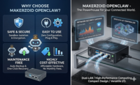 جهاز كمبيوتر ZoidClaw Openclaw AI بذاكرة 3 جيجابايت و32 جيجابايت مع معالج RK3566، وحدة تحكم محلية فعالة من حيث التكلفة للمشاريع الذكية