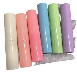 Tubi per rossetto fai da te 3.5g-imballaggio cosmetico in plastica Flip <span class=keywords><strong>Top</strong></span> (rosa/blu/Beige) -contenitori per rossetto vuoti per cosmetici personalizzati - Product Image 1