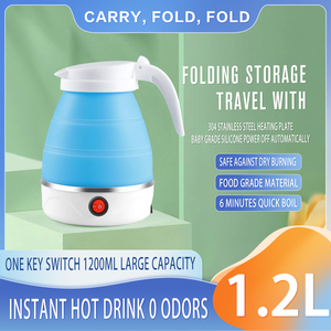 Vente chaude Appareils ménagers Bouilloire en silicone Petits appareils électroménagers Bouilloire de cuisine pliable de voyage - Product Image 6