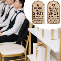 Cartes de proposition personnalisées pour garçons d'honneur 8 & 2 – « Veux-tu être mon témoin/meilleur homme ? » – Cadeaux étanches pour le shopping