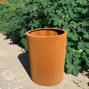 Jardinera de Acero Corten 2026 en Oferta - Maceta de Acero Resistente a la Intemperie de Fácil Instalación con Orificios de Drenaje para Porche y Patio - Product Image 2