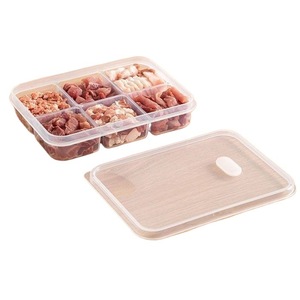 Boîte de conservation alimentaire pour préparation de viande congelée avec couvercle à clipser, empilable, compartiments divisés pour utilisation au réfrigérateur - Product Image 4