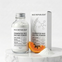 Poudre de nettoyage enzymatique de riz fermenté rechargeable – Soin éco-responsable – Poudre nettoyante de riz durable – Sachet de recharge – Marque privée
