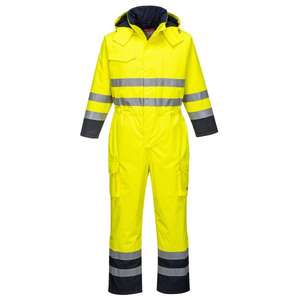 PORTWEST - S775YNRS Bizflame Rain hi-vis multi Amarillo/azul marino overall - EAN 5036108298341 ROPA DE TRABAJO RESISTENTE A LLAMAS - Product Image 1