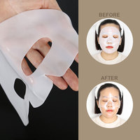 Masque de nuit coréen en bio-collagène, masque facial en feuille de cristal avec tissu en coton, marque privée