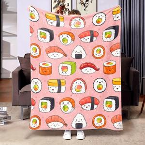 Christmas Santa Flannel Blanket <b>Throw</b> Blanket Nap Blanket Xmas Gift Holiday Decor Skin Friendly Reversible <b>for</b> Bed Sofa <b>Couch</b> - Product Image 1