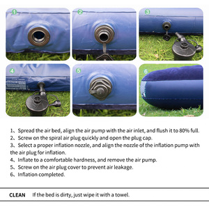 Colchón <span class=keywords><strong>inflable</strong></span> ligero para acampar al aire libre, colchoneta <span class=keywords><strong>inflable</strong></span> a prueba de humedad, colchón plegable <span class=keywords><strong>intex</strong></span> - Product Image 5