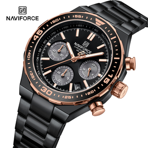 NAVIFORCE 8049 <span class=keywords><strong>42</strong></span> mm Dial Relojes de acero inoxidable Reloj de lujo para hombres de negocios Fabricación de relojes de etiqueta privada en China - Product Image 3