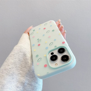 Coque de téléphone Polo Dot pour <span class=keywords><strong>Apple</strong></span> 16 Pro Max, 15 Nouveau, 14 Pro, 13, motif <span class=keywords><strong>Smiley</strong></span> Face, en TPU souple, avec support de téléphone inclus, compatible 7 Plus - Product Image 4