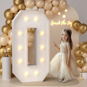 Lettres lumineuses LED de 4 pieds en mousse doré<span class=keywords><strong>e</strong></span> pour décoration intérieure de fête - Product Image 4
