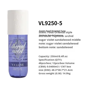 Perfume Corporal en Spray para Mujer, 250 ml, Origen Zhejiang, Modelo 9250, Aroma Cítrico y Orquídea, Venta al por Mayor - Product Image 6
