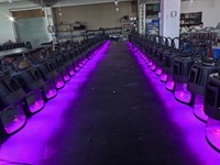 Luz Par Inalámbrica Goldbright CRMX con Batería, 4x20W RGBALC LED, Resistente al Agua IP65, Luces Par LED para DJ y Bodas