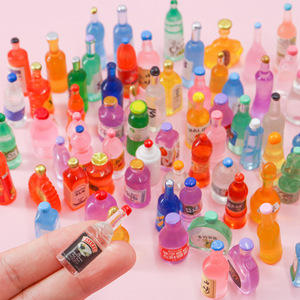 Mini mô phỏng nhựa thực phẩm chai rượu vang Phụ Kiện Set handmade trong suốt nước giả<span class=keywords><strong>i</strong></span> khát bánh mì DIY đ<span class=keywords><strong>i</strong></span>ện thoạ<span class=keywords><strong>i</strong></span> di động Trường hợp vá bán buôn - Product Image 2