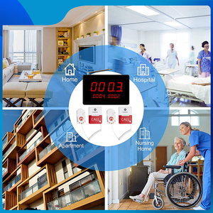 Sistema de Llamada Electrónico para Hospitales, Botón de Emergencia, 1 Receptor Principal, 6 Botones para Pacientes en Cama, para Clínicas y Residencias de Ancianos - Product Image 2