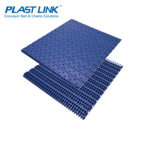 Best Sale <span class=keywords><strong>Pl</strong></span> perforiertes modulares Riemen band material mit flacher Oberseite POM Weit verbreitet im Fördersystem für leere Flaschen - Product Image 3