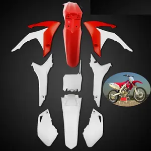 Grosir honda crf 450 body kit-Dirt Bike Kit Bodi Fairing Lengkap, Kit Rangka Pelindung Fender Radiator Rak Airbox Honda CRF250R CRF450R